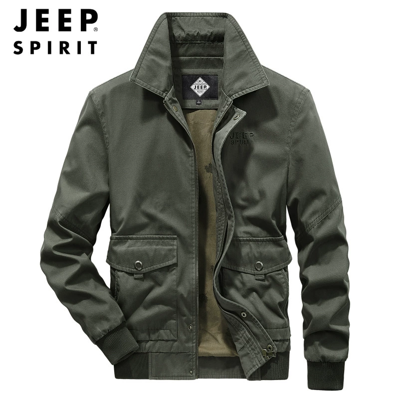 2021 Осень Новый хлопковый Повседневный теплый топ с воротником, однотонная куртка, пальто мужское 0251