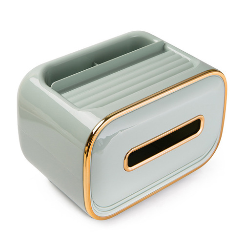 Light luxury tissue box, living room, creative tissue paper, high-end dining table, internet celebrity home multi-function coffee table, remote control storage box