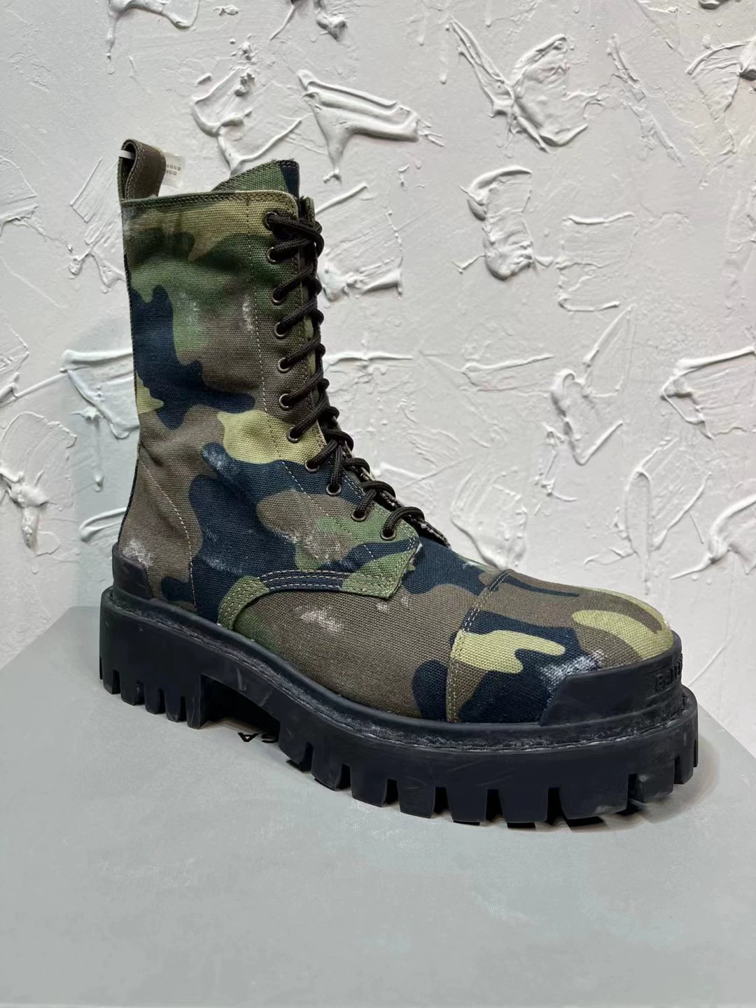 Mid-length Martens Leather Demi‑Season Boots, Cowhide, Chunky Lug Sole