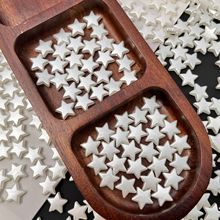 abs仿珍珠五角星diy饰品串珠配件手机链材料穿孔散珠厂家批发珠光