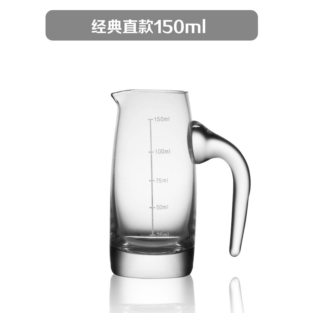 Inventario al por mayor cristal licor dispensador de vino tinto tetera de vino cucharada con una escala taza masculina clásica set