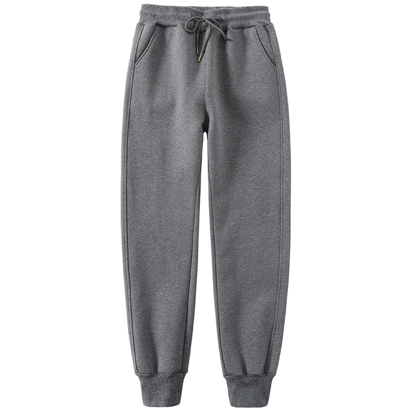 Fleece-Lined Thickened Women's Jogger Pants, Loose Fit, Cuffed Ankles, 2025 New Autumn and Winter Casual Pants, Faux Sherpa Cotton Sweatpants