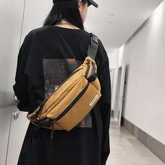 胸包男女ins潮牌運動簡約單肩包休閒日系腰包時尚街頭斜挎小背包