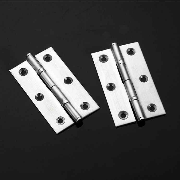 Acero inoxidable bisagra de 3 pulgadas puerta de ducha puerta de muebles puerta de gabinete bisagra puerta de ventana plana hardware rodamiento plegable