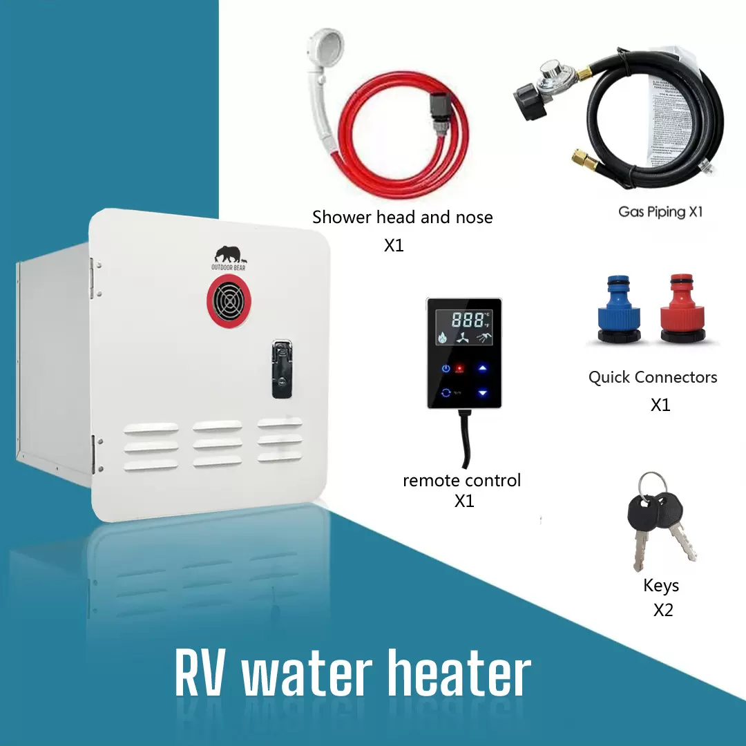 出口海外房车户外专用燃气热水器液化气内嵌式即热式智能恒温