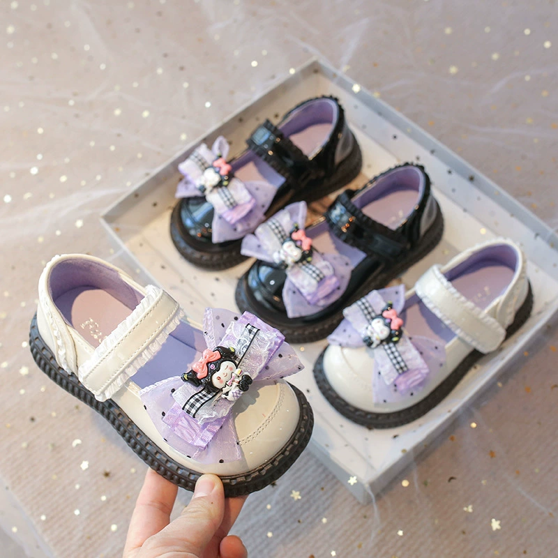 Маленькие кожаные туфли для девочек Симпатичные куклы Маленькие кожаные туфли для девочек весной и летом 2025 года