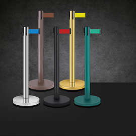 批发一米线栏杆座隔离带护栏杆警戒线围栏银行排队带伸缩带礼宾杆