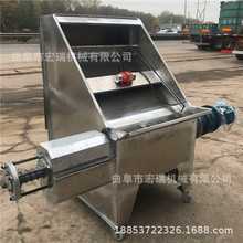 养殖场动物粪便抽粪机 干湿两用抽粪机 斜筛式肉鸭粪液干湿分离机