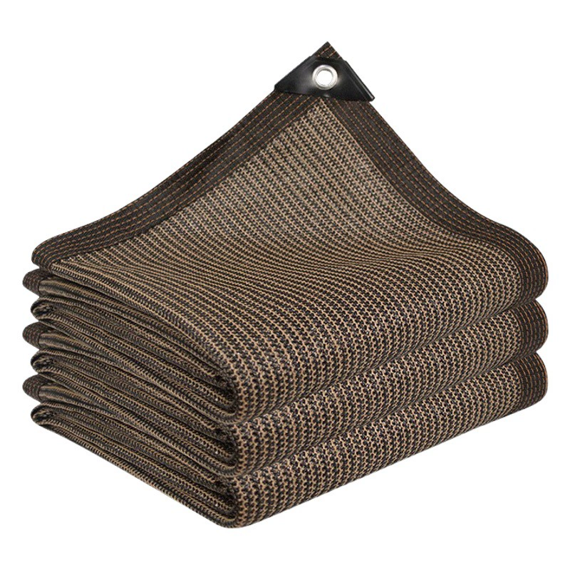 Коричневый солнцезащитный козырек шифрование утолщенная кромка перфорированная Солнцезащитная сетка Коричневый цвет кромки перфорированная Солнцезащитная сетка