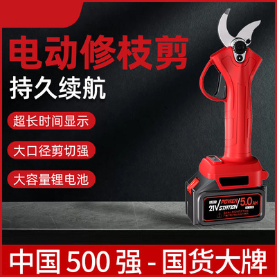 德力西电气电动修枝剪电剪刀剪树枝果树专用锂电充电式剪子园艺剪