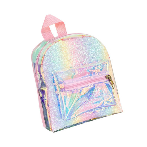 New Children's Bags Kindergarten Backpack Childlike Cute Laser Transparent Backpack Student School Bag