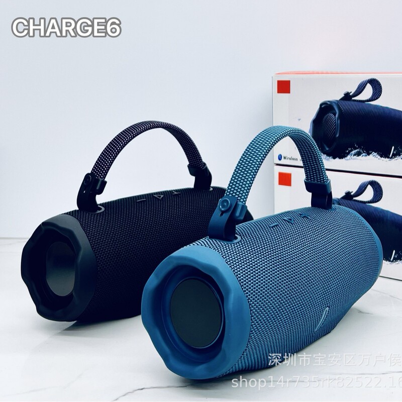 Cross-Border Foreign Trade Charge6 Bluetooth Speaker Portable Handheld Tws Dual Speaker System Outdoor Home-Use Subwoofer