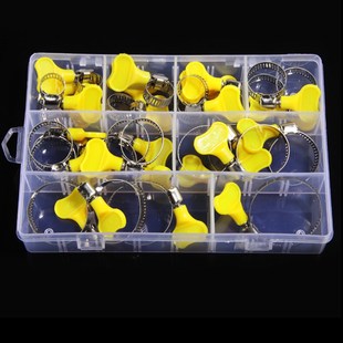 30PCs boxed plastic handle American 201 stainless steel hose clamp Natural Gas Gas gas pipe handle hose clamp