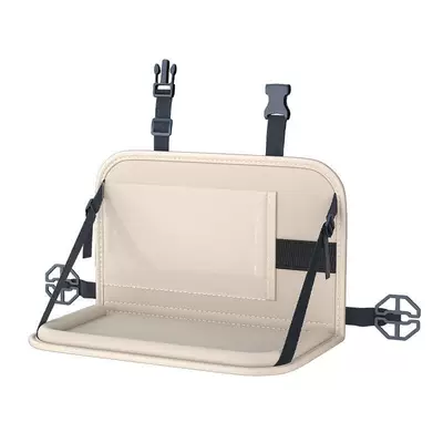 Car-Mounted Small Table Board for Rear Seat, Car table board - 3146-folding-small-table-beige