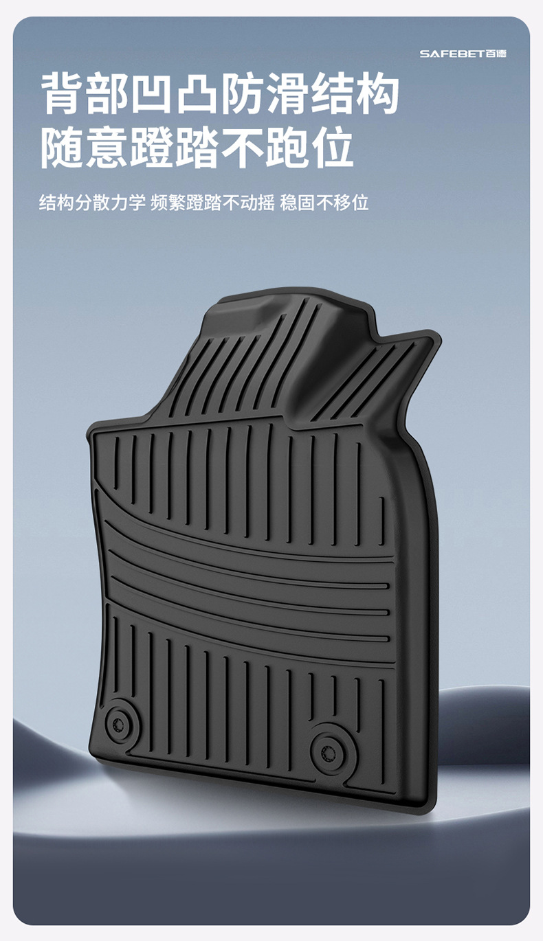 Toyota Prado Camry Highlander Avalon Rongfang Platinum 7 3X Special Colorful Tpe Car Floor Mats