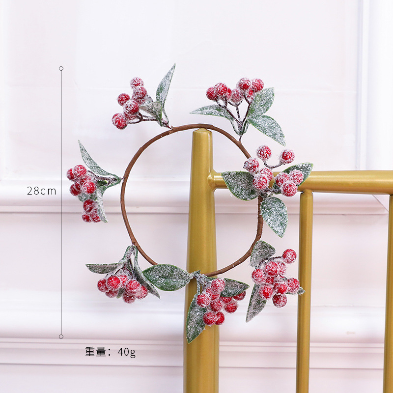 Estación independiente explosión guirlanda de Navidad decoración mini guirlanda de caña puerta colgante decoración DIY colgante pequeño