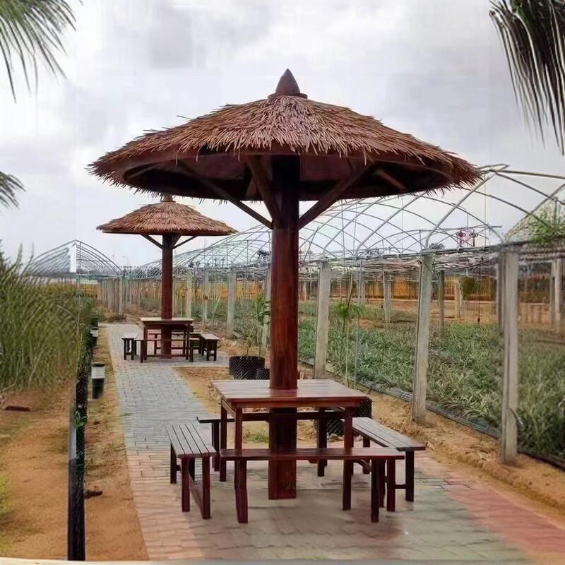 Anticorrosive Wood Gazebo, Thatched Gazebo, Beach Gazebo, Parasol, Straw Gazebo, Kindergarten, Scenic Area, Farm, Mushroom Gazebo, Landscape Gazebo