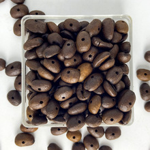 爆款新中式打孔咖啡豆散珠串珠diy配件材料项链手串手链珠子