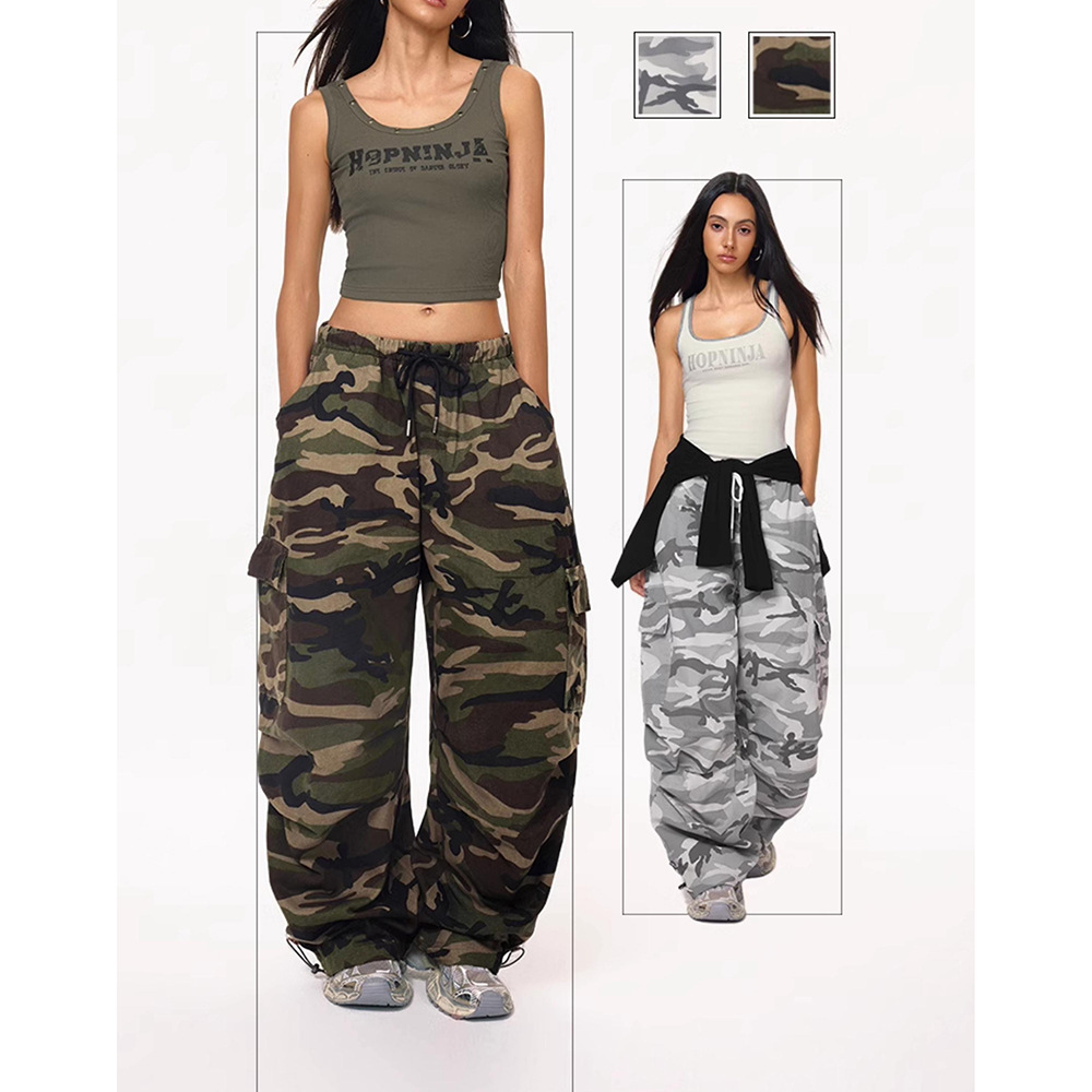 camouflage retro brand casual trousers for leisure
