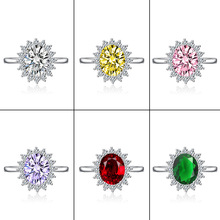 批发欧美戒指女仿真彩宝戒指甜美风戒子闪耀镶钻女士戒指主石9*13