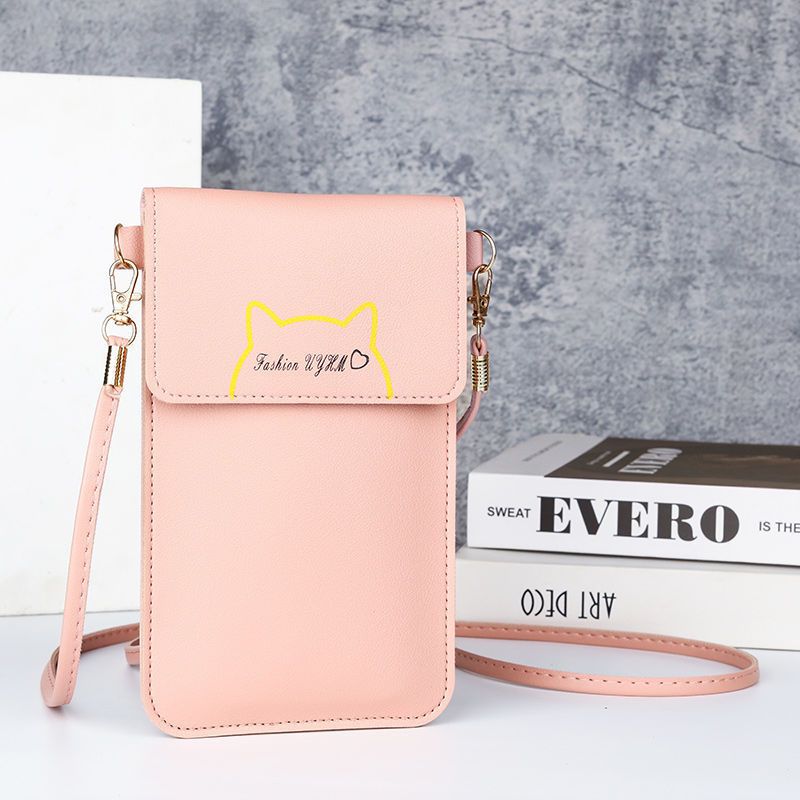 Nueva bolsa de teléfono móvil de las mujeres del todo partido de la moda coreana pequeña bolsa de hombro mini monedero de gran capacidad multifuncional crossbody bolsa pequeña