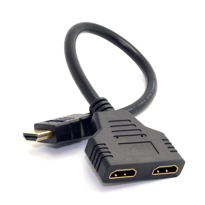 Hdmi一分二分配器1進2出hdmi切替線一進二出hdスプリッタ1分2一引き二|undefined