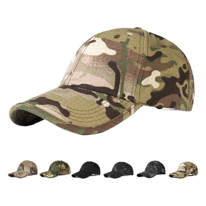 Militar fans al aire libre Python gorra de béisbol de los hombres de camuflaje táctico sombrero deportivo Velcro gorra de pico al por mayor
