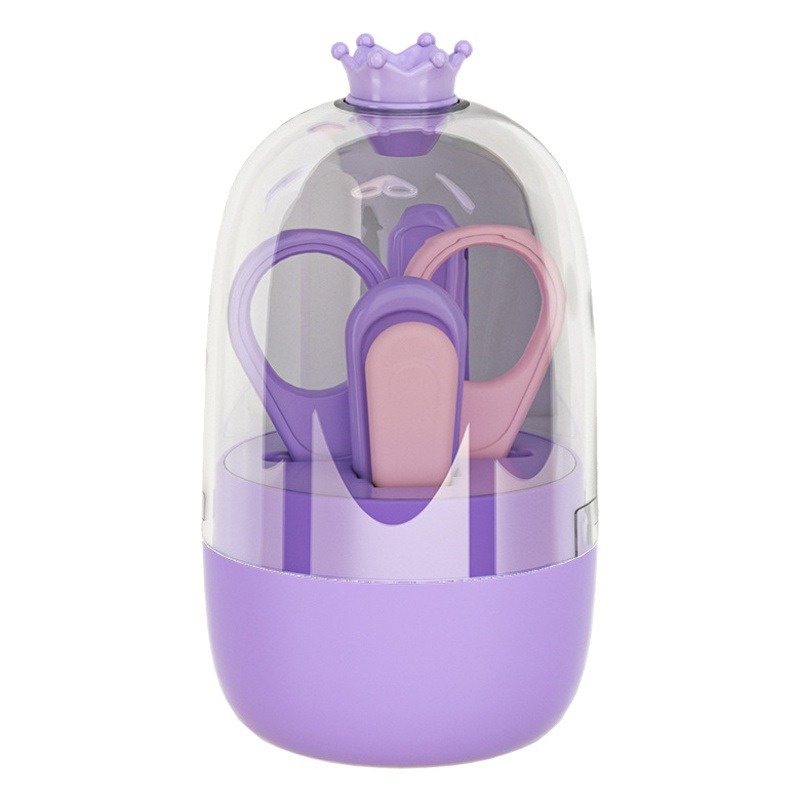 Mom's Fruit Baby Nail Clipper Set Safe Anti-Pinch Baby Nail Scissors Clipper Anti-Cut Hand Newborn Children