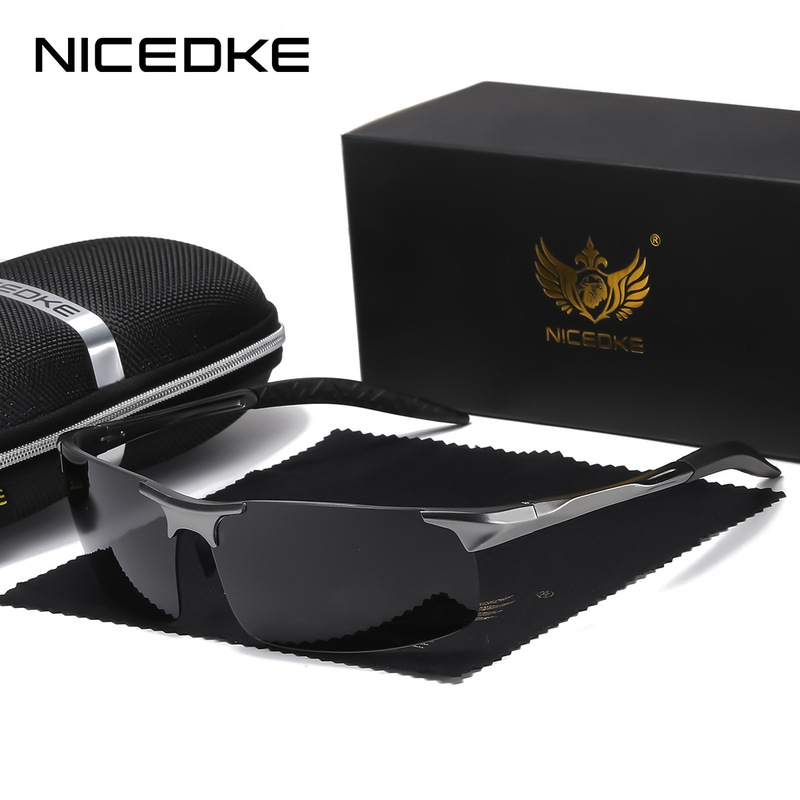 Factory direct 8177 polarized sunglasses men's sunglasses outdoor sports riding driving glasses aluminum magnesium glasses