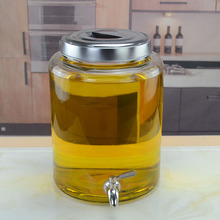 油罐 厨房 家用玻璃装油瓶大容量带盖油壶大号花生储油罐食用油桶