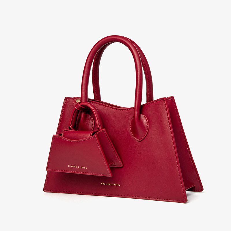 Bolso de Novia Rojo 2025, Nuevo Bolso de Moda de Lujo Ligero para Mujer, Bolso de Mano de Alta Gama, Bolso Cruzado para Novia