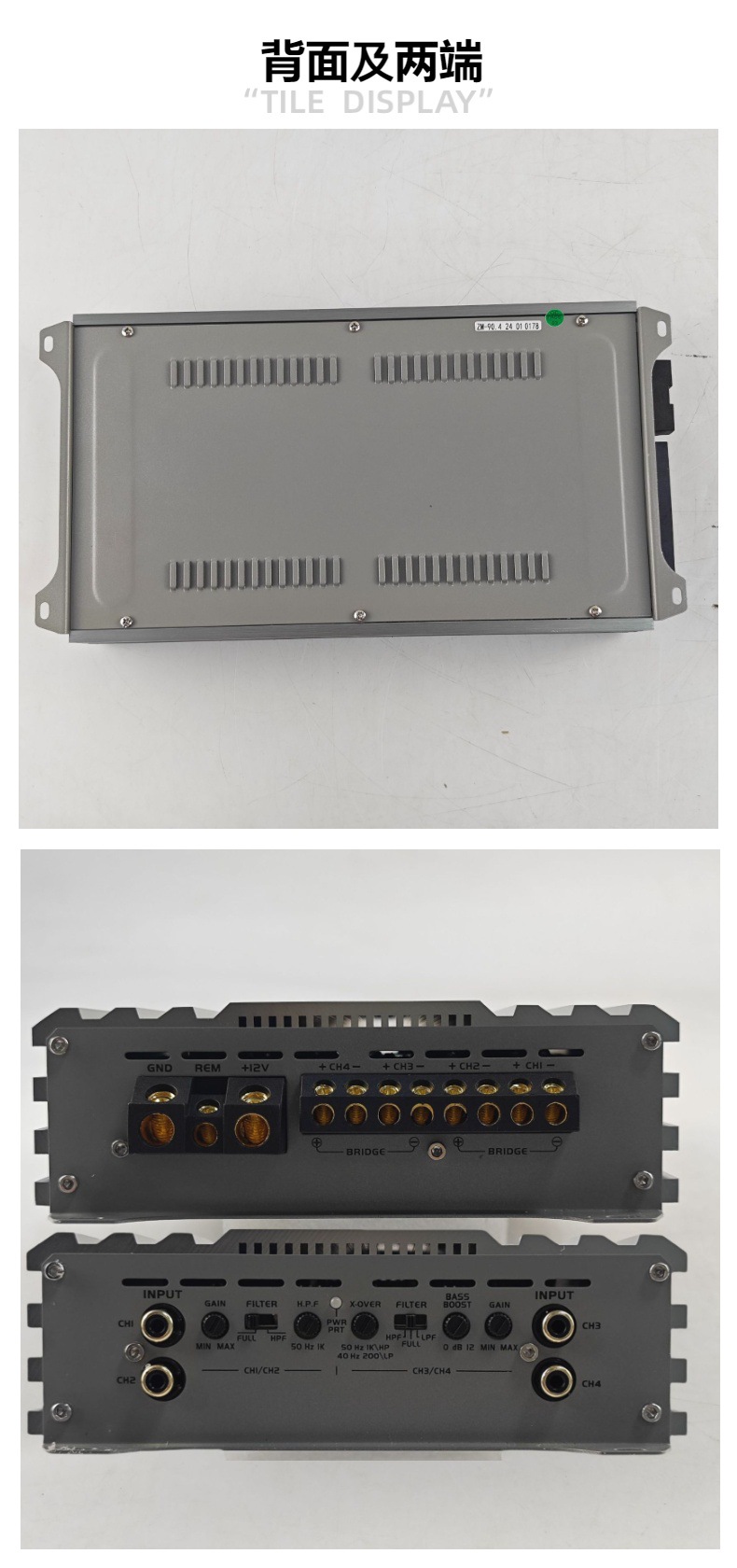 Source Factory 4-Channel Car Amplifier Class Ab Four-Channel Power Amplifier Car Audio Modification Cross-Border Wholesale