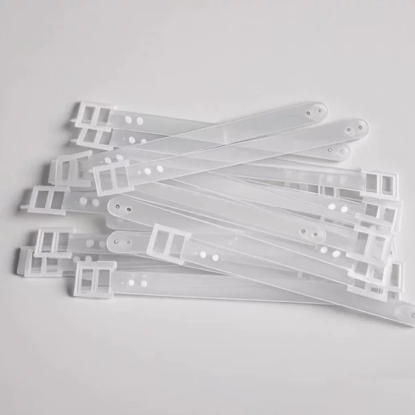 Factory direct luggage tag hanging buckle pe belt strong safety plastic belt fixed plastic belt sufficient supply