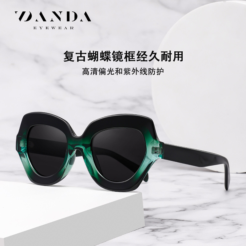 Spot al por mayor gafas de sol de hoja S26121 gafas de sol polarizadas retro clásicas gafas de sol de conducción al aire libre