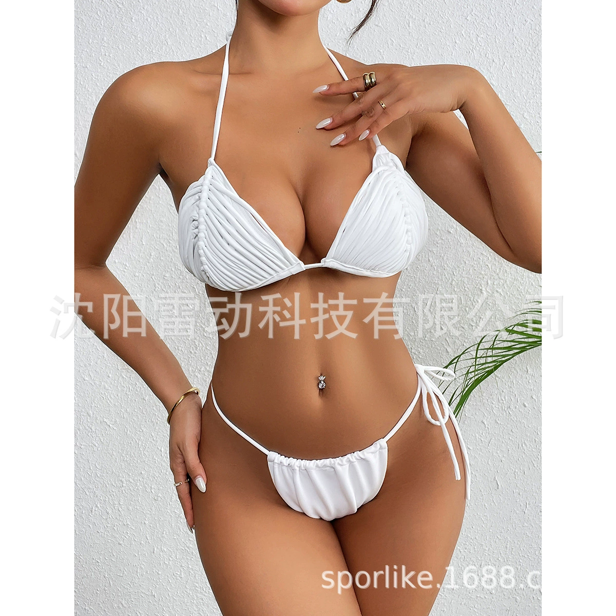 Цветной пояс, sexy купальник, европейский стиль, бандо без спинки