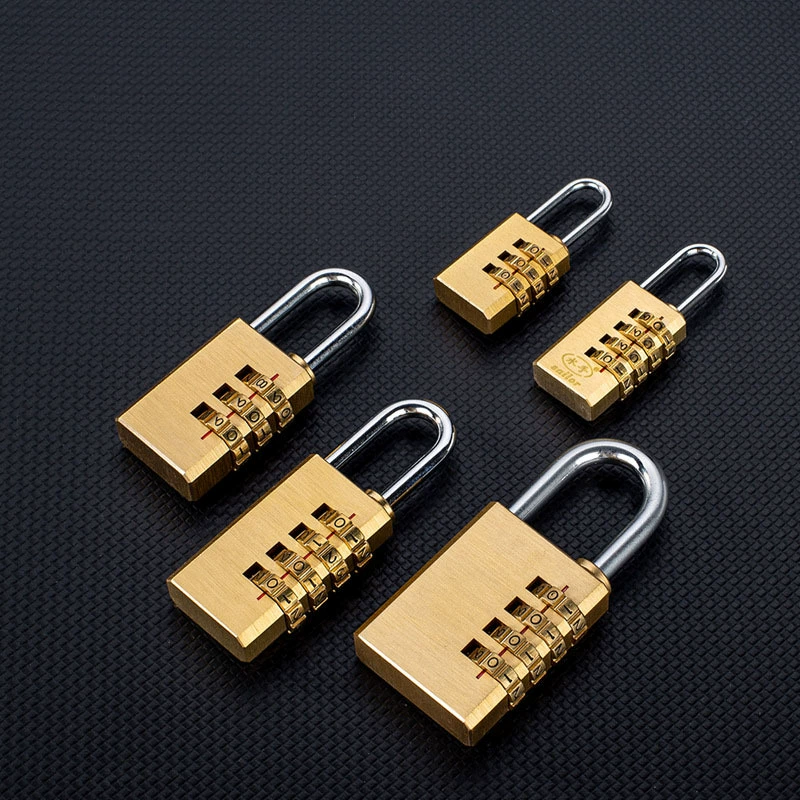 Латунный кодовый замок, мини-замок для багажа, таможенный шкафчик для багажа, трехзначный, четырехзначный, небольшой комбинированный поворотный замок