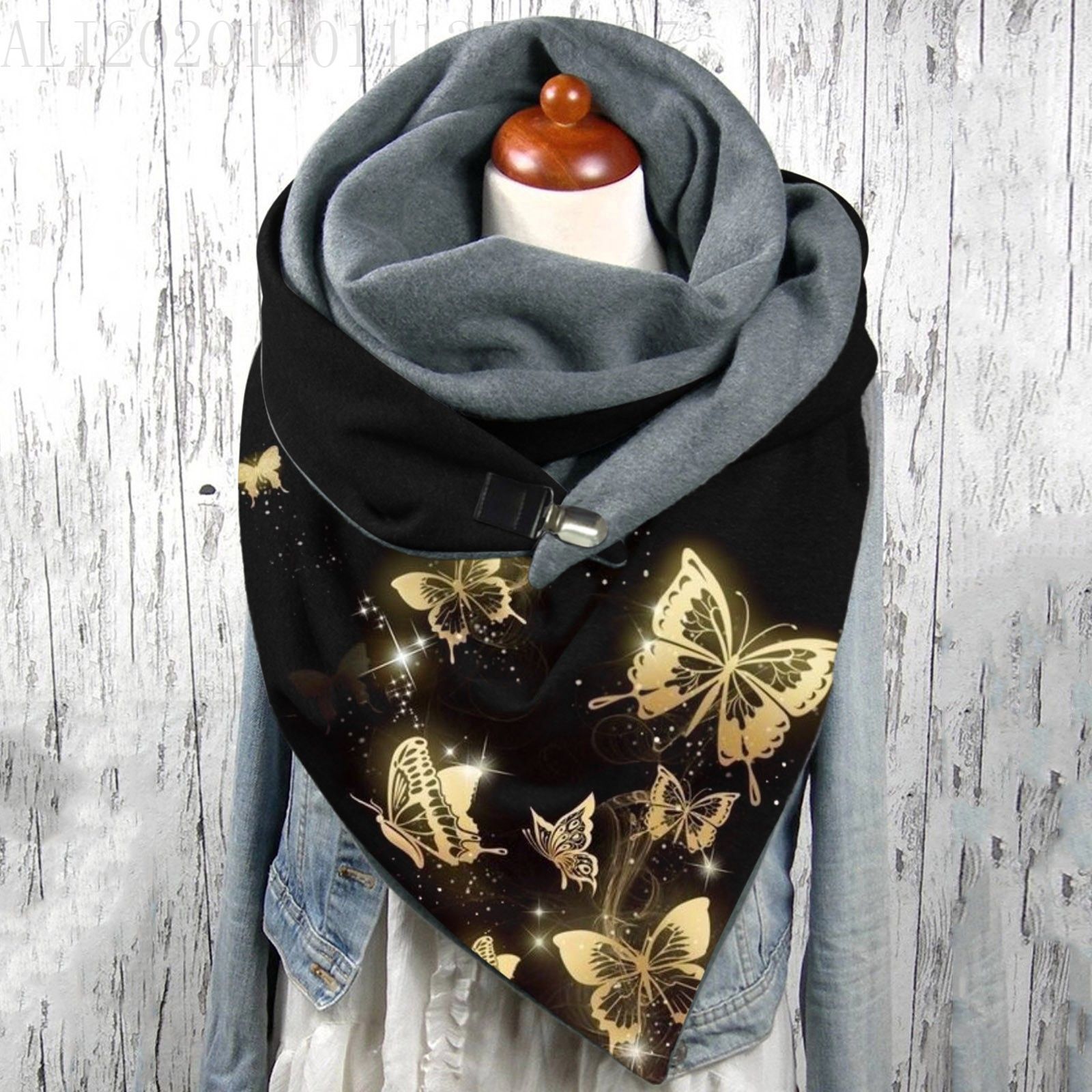 Unisex Streetwear Butterfly Polyester Printing Scarf display picture 3