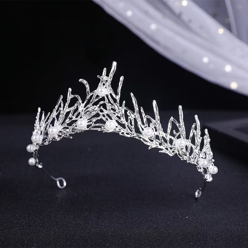 Moda princesa corona fiesta fiesta corona de cumpleaños novia principal vestido de novia corona accesorios para el cabello vestido de reina corona