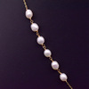 Advanced universal organic necklace from pearl, accessory, silver 925 sample, high-quality style