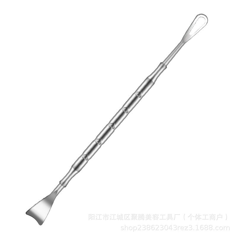 不锈钢黑头铲粉刺针清洁鼻子刮黑头工具双头两用暗疮针按摩美容铲|undefined