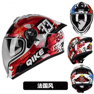 Motosiklet kaskı (dəbilqə), Helmet Anti-Fog Open Face Helmet - french-style-day-night-aurora-lenses-clear-lenses-anti-fog-stickers-arm-sleeves-cycling-face-mask-m