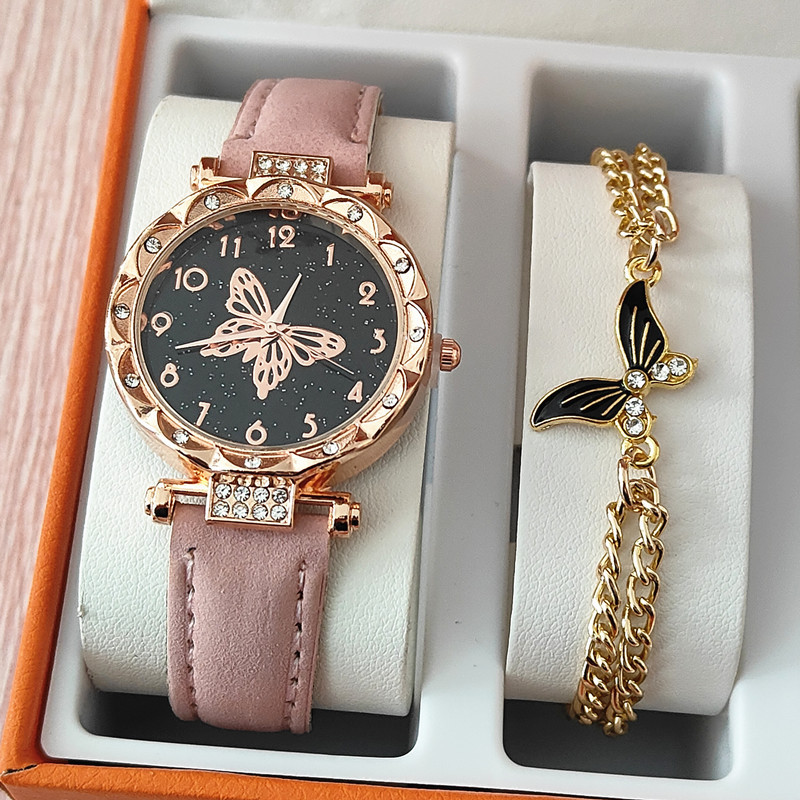 New Creative White Horse Pattern Belt Watch Simple Student Bracelet Watch Ladies Watch Fashion Watch