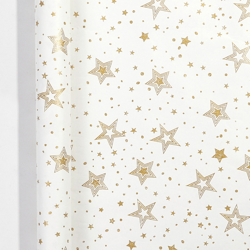 Transfronterizo Amazon nuevo papel de embalaje de regalos de Navidad espuma de oro barrido papel de embalaje de cajas de regalo al por mayor