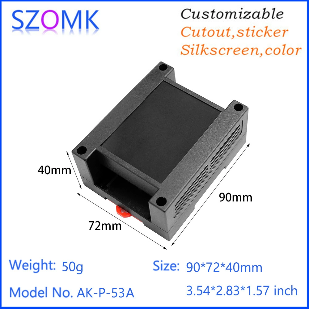 Оком АБС Пластиковый корпус с промышленным управлением Корпус PLC направляющий корпус с направляющей коробкой Приборная панель Корпус с клеммой P53A