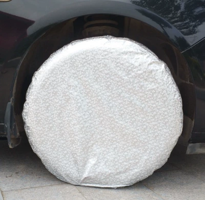 Car tire cover/sun protection Spare wheel cover - dupont-aluminum-film-upgraded-version-fleece-lined-and-thickened-1-piece