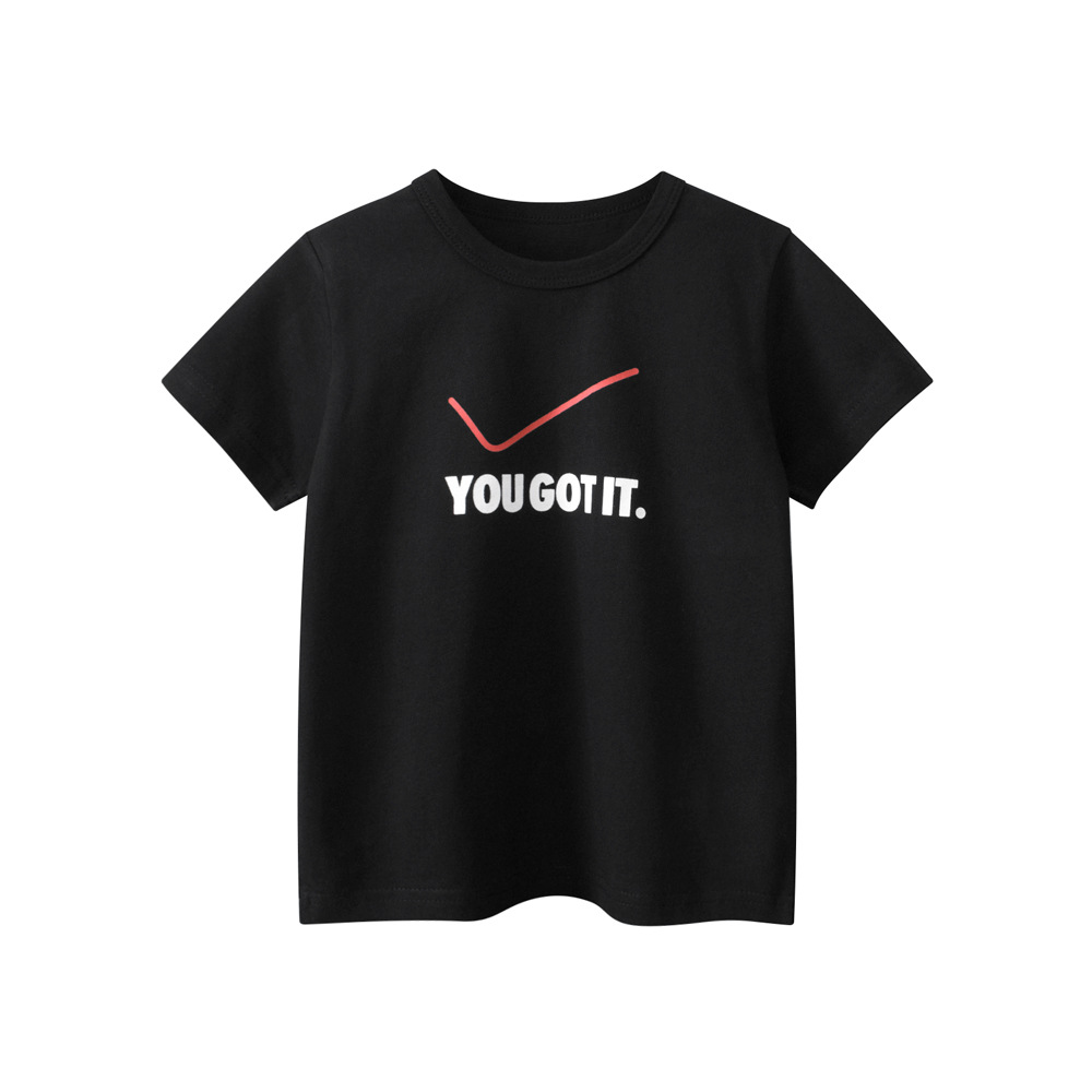 2025 ropa de verano para niños tops para niños al por mayor camiseta de manga corta de dibujos animados para niños