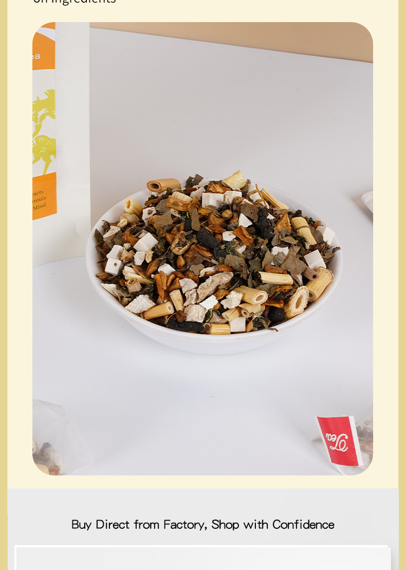 Nine-Ingredient Herbal Tea Jiu Wei Cao Ben Cha 5g x 12 Bags Sugar-Free Hot Brew Blend specifications