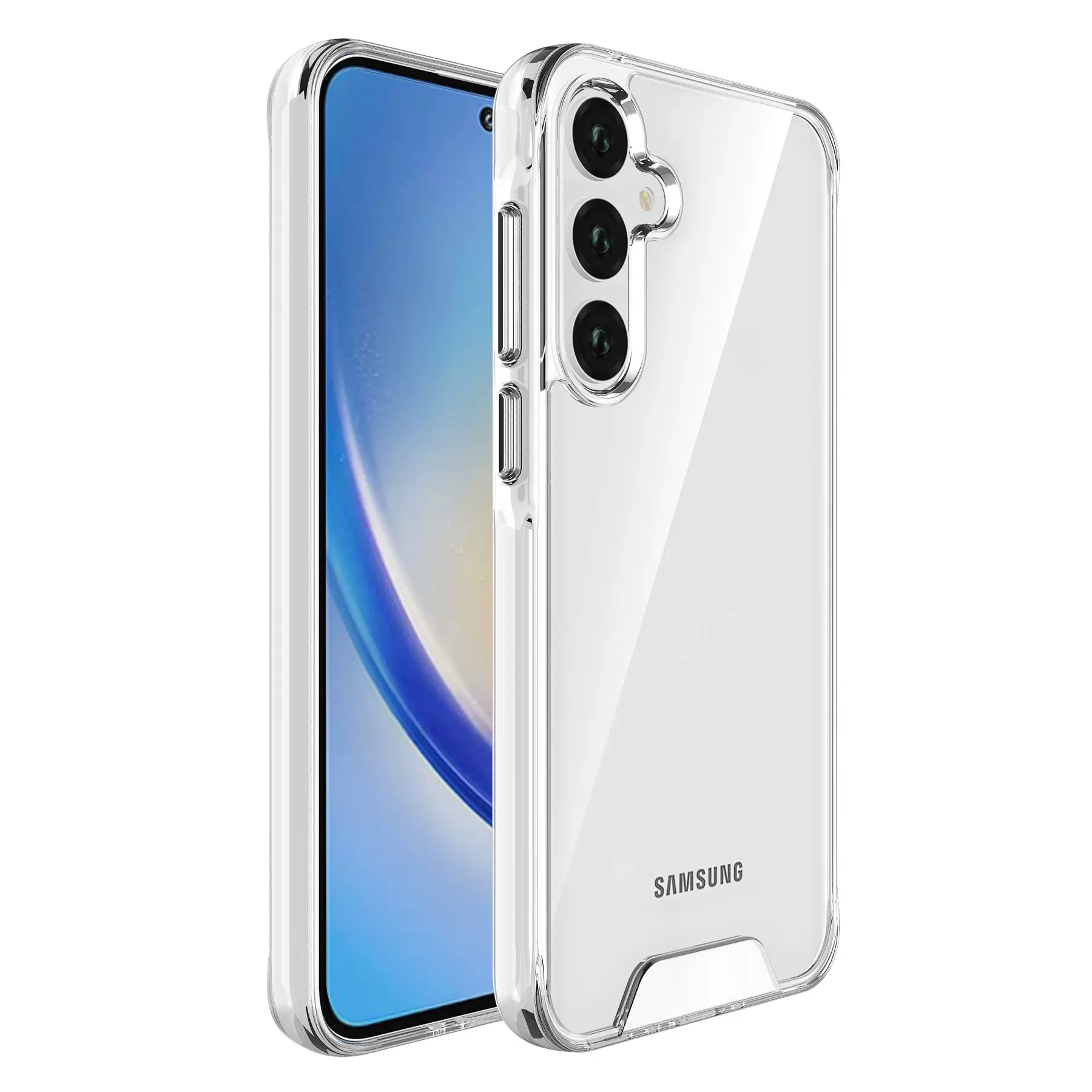 太空壳适用三星GalaxyA55透明手机壳全包防摔PC二合一手机保护套