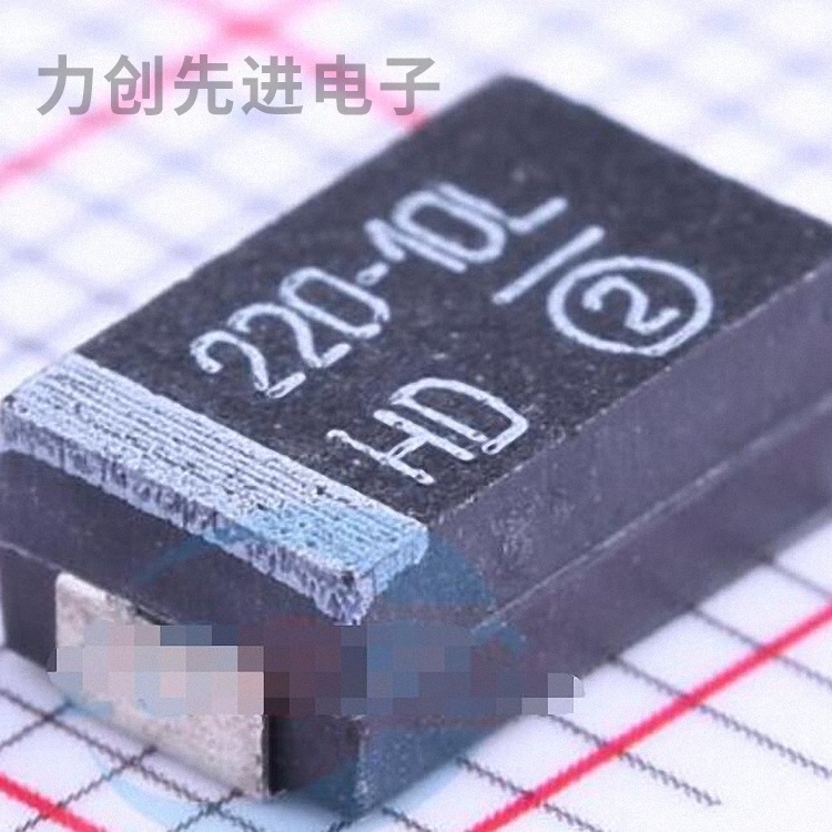 293D227X9010D2TE3 参数 220uF(227) ±10% 10V 钽电容