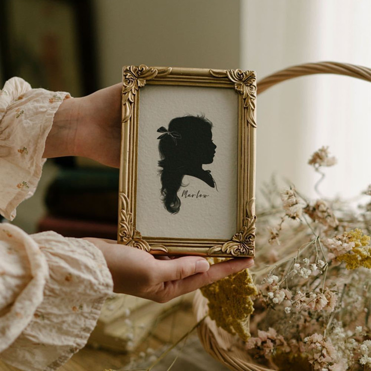 French Niche Art Photo Frame DIY Photo 6inch Living Room Accessible Luxury Decorative Painting Creative American Retro Hanging Picture Frame